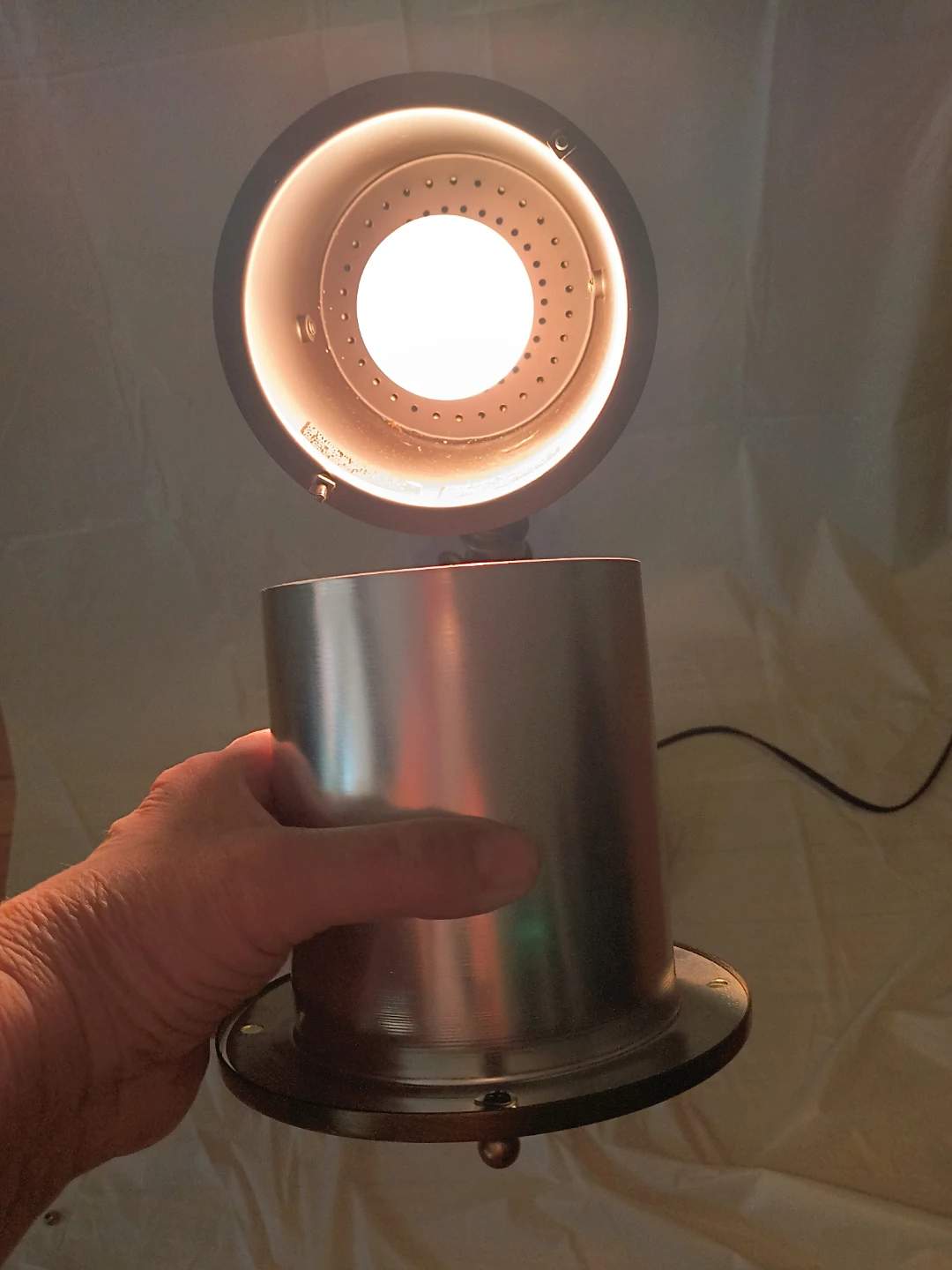 Vintage JIMCO 24" Brass Spotlight Style Desk lamp - photo 4