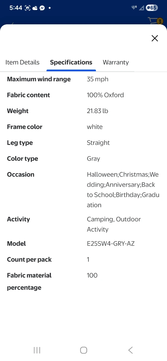 EAGLE PEAK 5x5 Pop-Up Canopy Tent