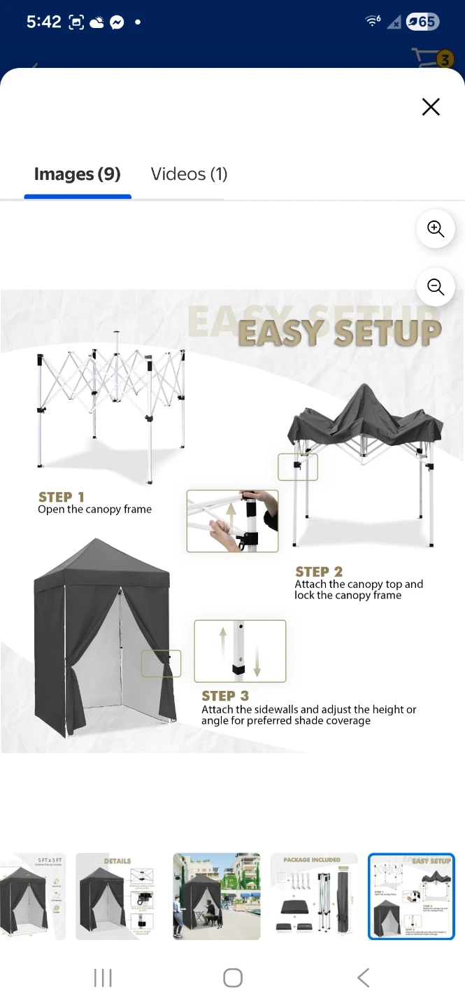 EAGLE PEAK 5x5 Pop-Up Canopy Tent - photo 5