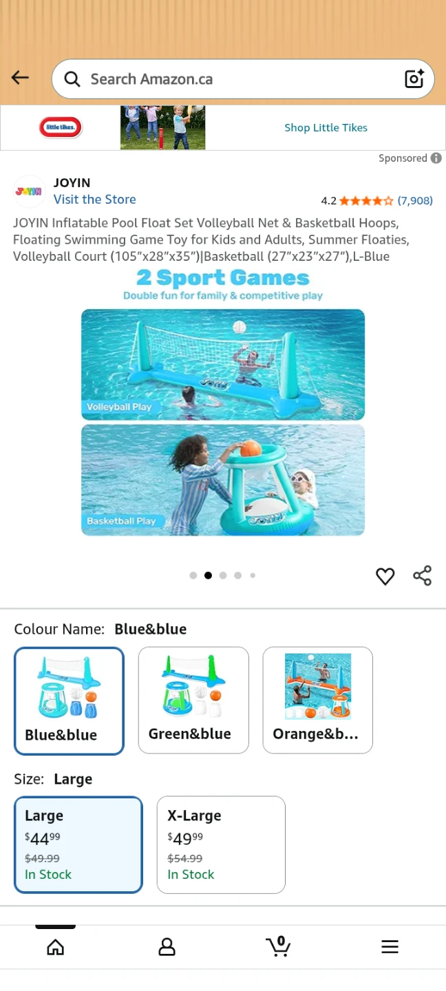 JOYIN Inflatable Pool Float Set Volleyball Net & Basketball - photo 4