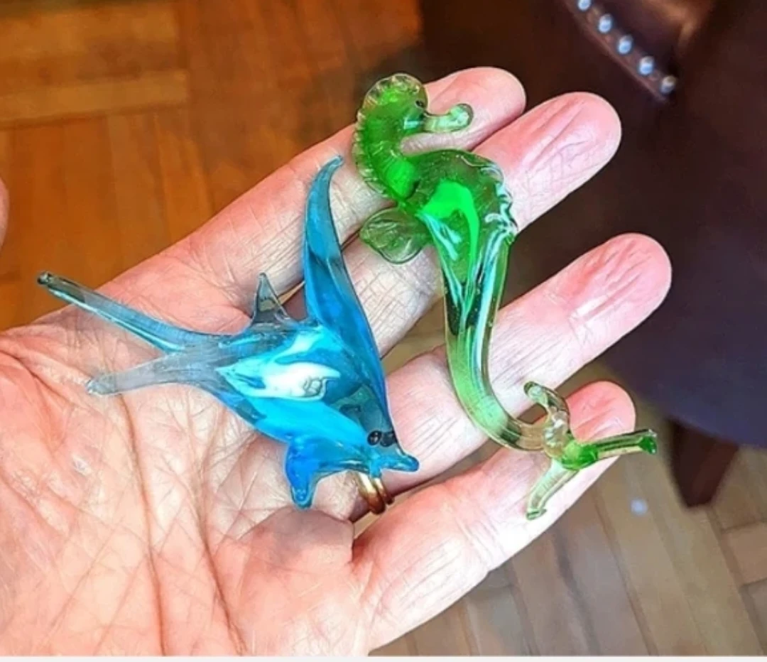1965 Glass tropical Fish hand blown Glass - photo 2