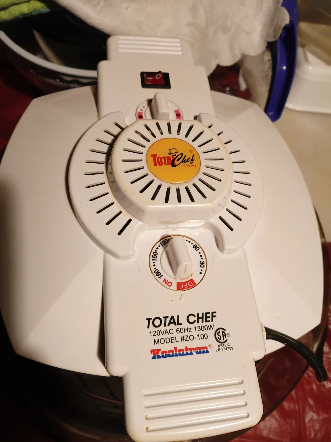 Total Chef 120VAC 60Hz 1300W Convection Oven