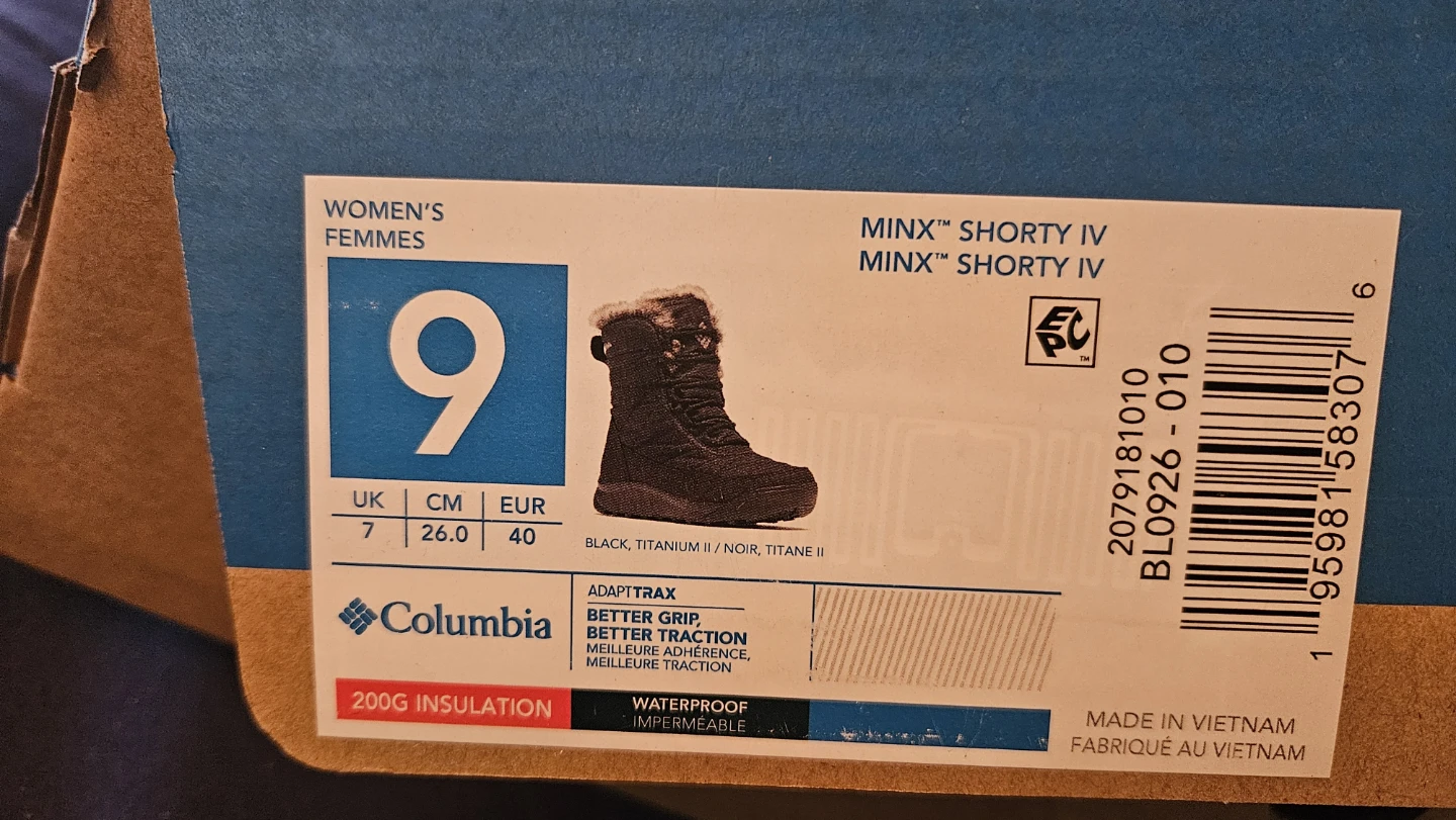Columbia Women's Minx Shorty IV Winter Boots Size 9 - photo 4