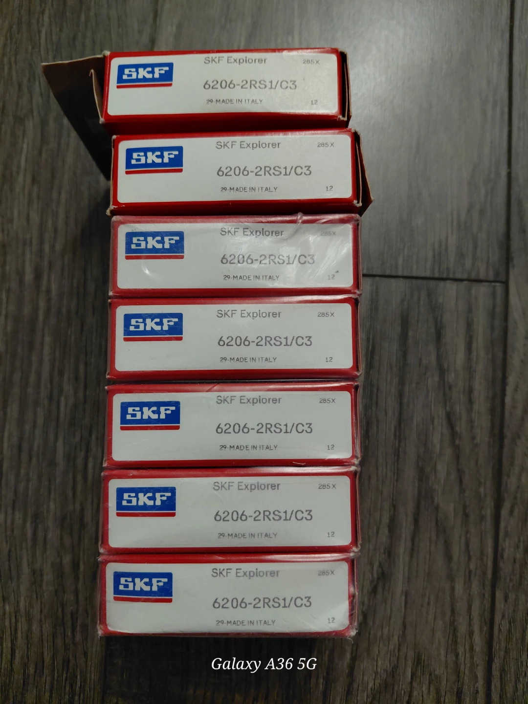 SKF Explorer 6206-2RS1/C3 Bearings (Lot of 7)