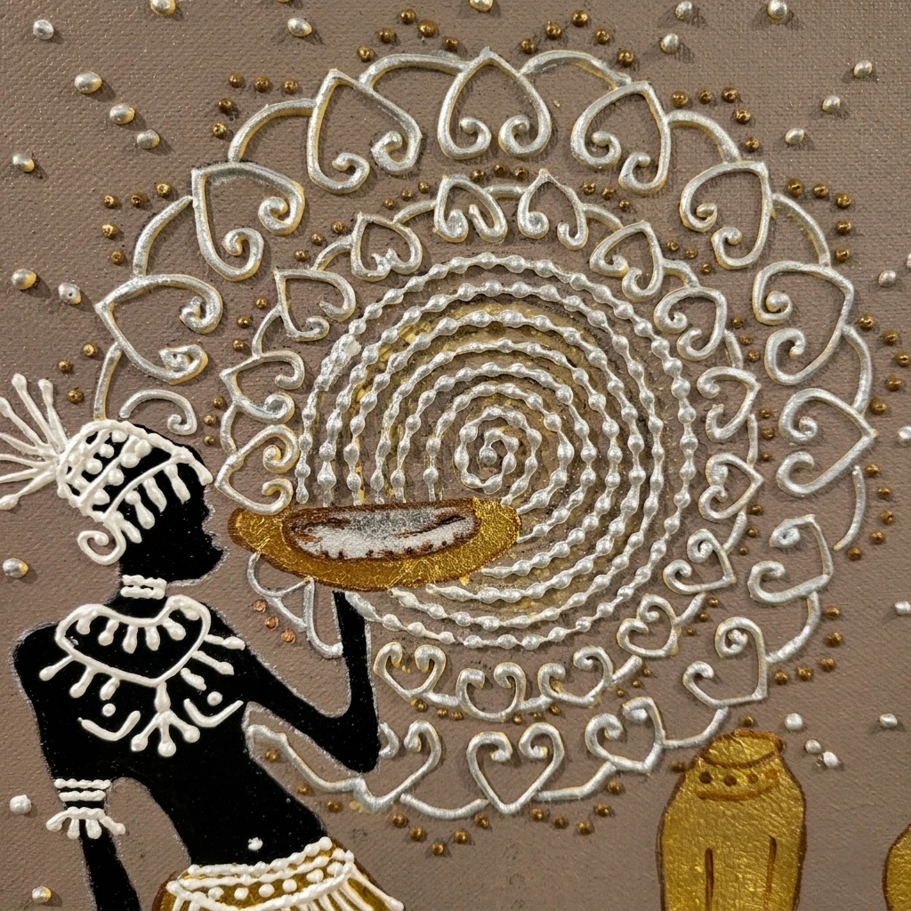 Textured Wall Art - African Women Dancing - photo 2