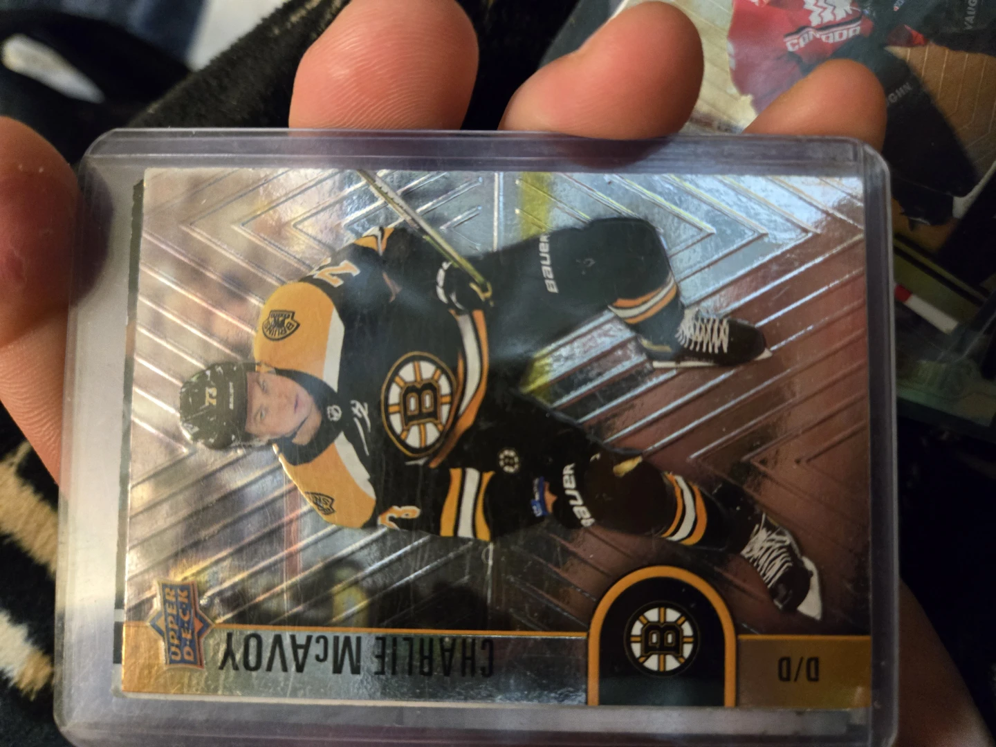 Upper Deck Charlie McAvoy Hockey Card