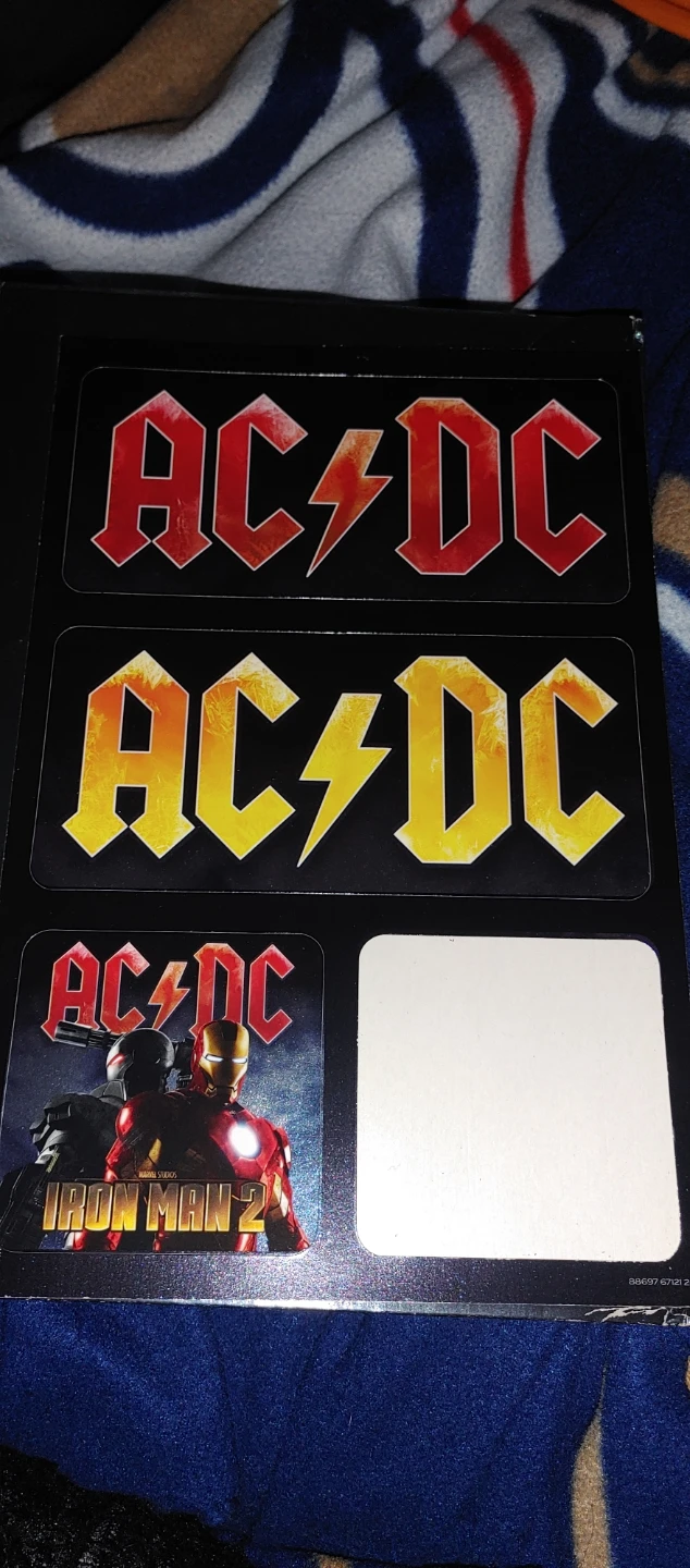 AC/DC Iron Man 2 Collector's Edition CD/DVD Set with Stickers - photo 4