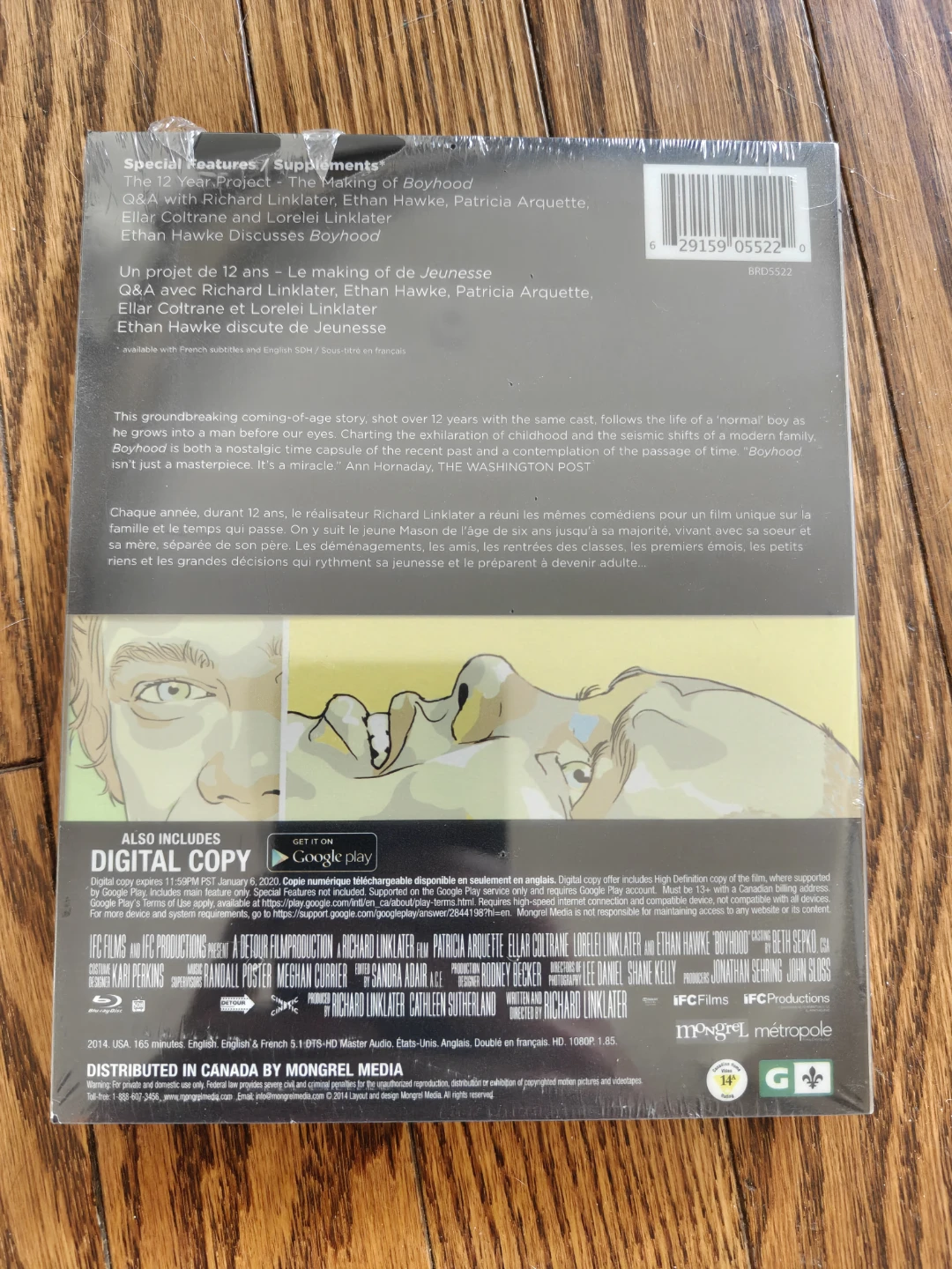 Boyhood Blu-ray Steelbook (new, sealed) - photo 2