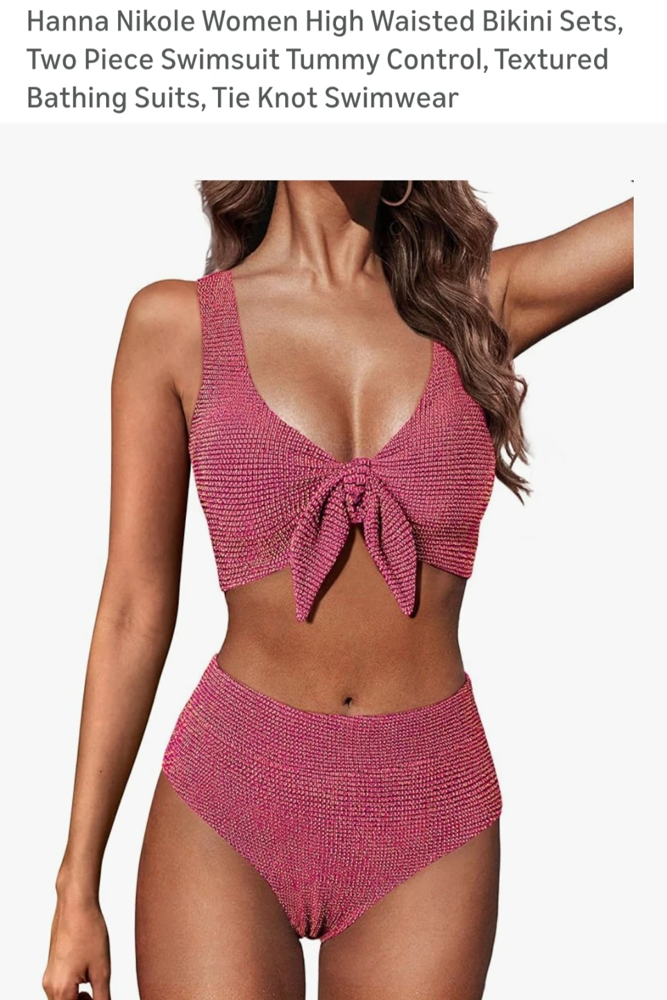 🌱BNWT Hanna Nikole Women's High Waisted Bikini Set