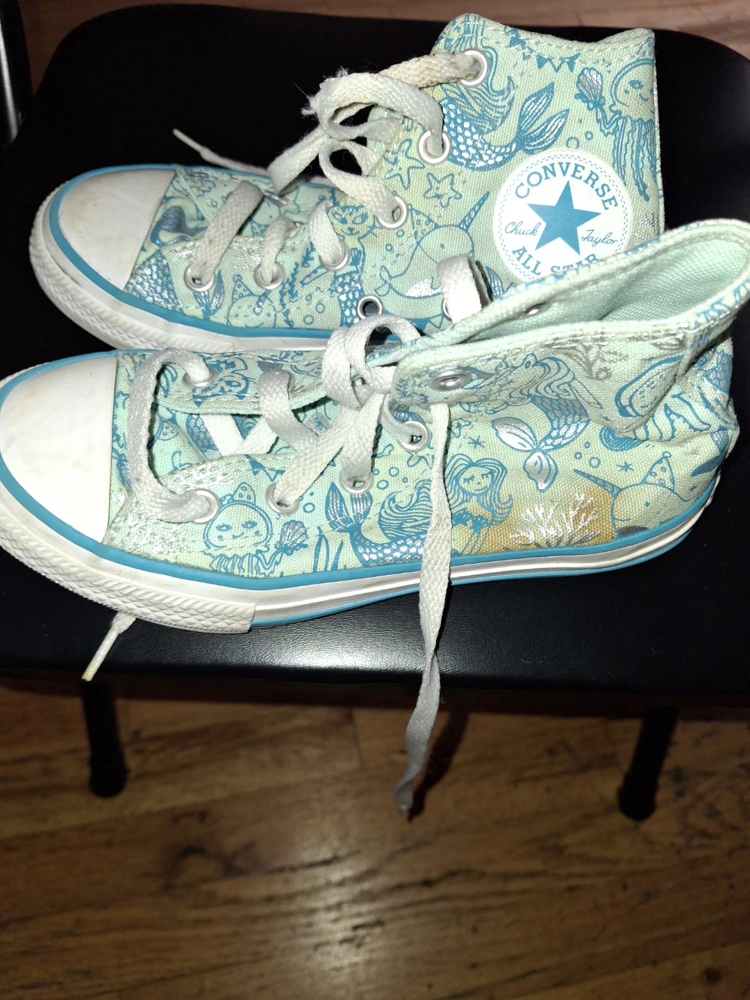Converse All Star High Top Mermaid Print Shoes - photo 2