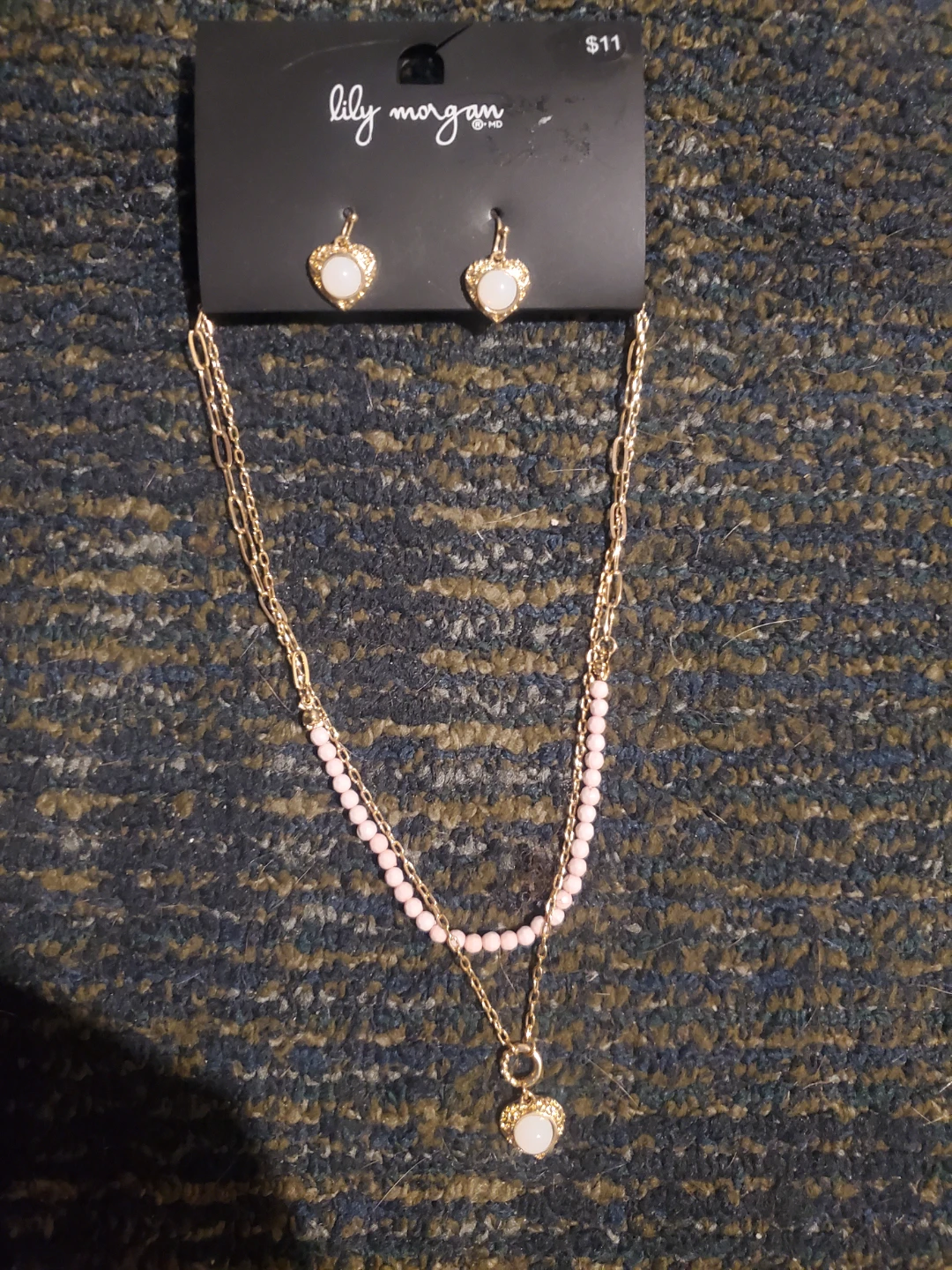 Lily Morgan Gold-Tone Layered Necklace Set with Earrings - photo 3