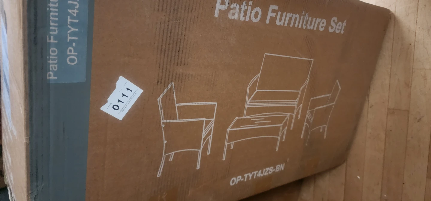 NEW black 4pc patio in box, fit to car - photo 4