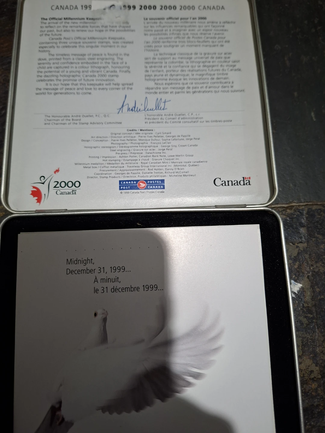 Canada Millennium 2000 Coin and Stamp Set - photo 4