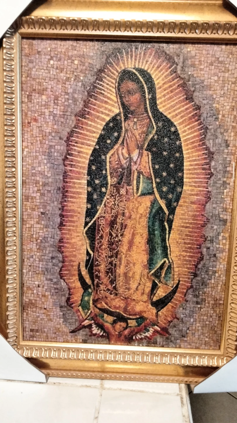 Se vende cuadro de la virgen de Gpe mide 13x19 pulgadas