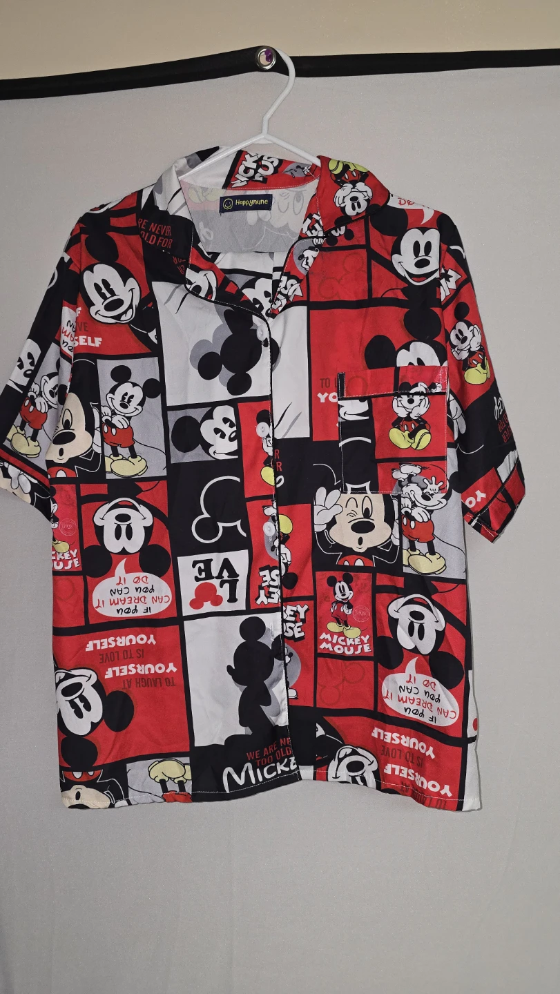 Happynune Mickey Mouse Button-Up pajama with shorts