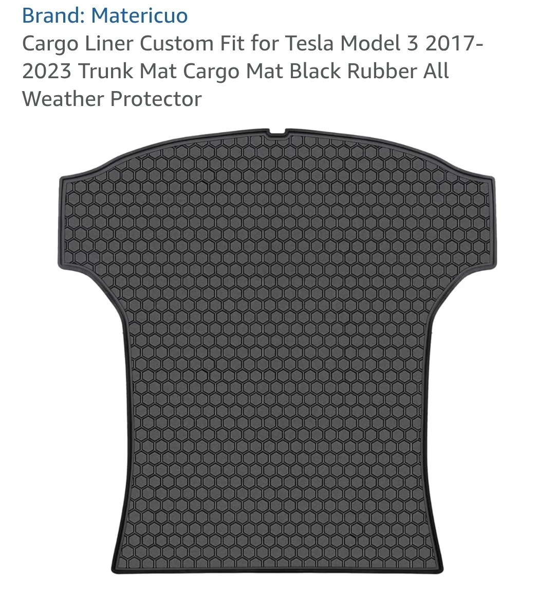 Tesla cargo mat for sale