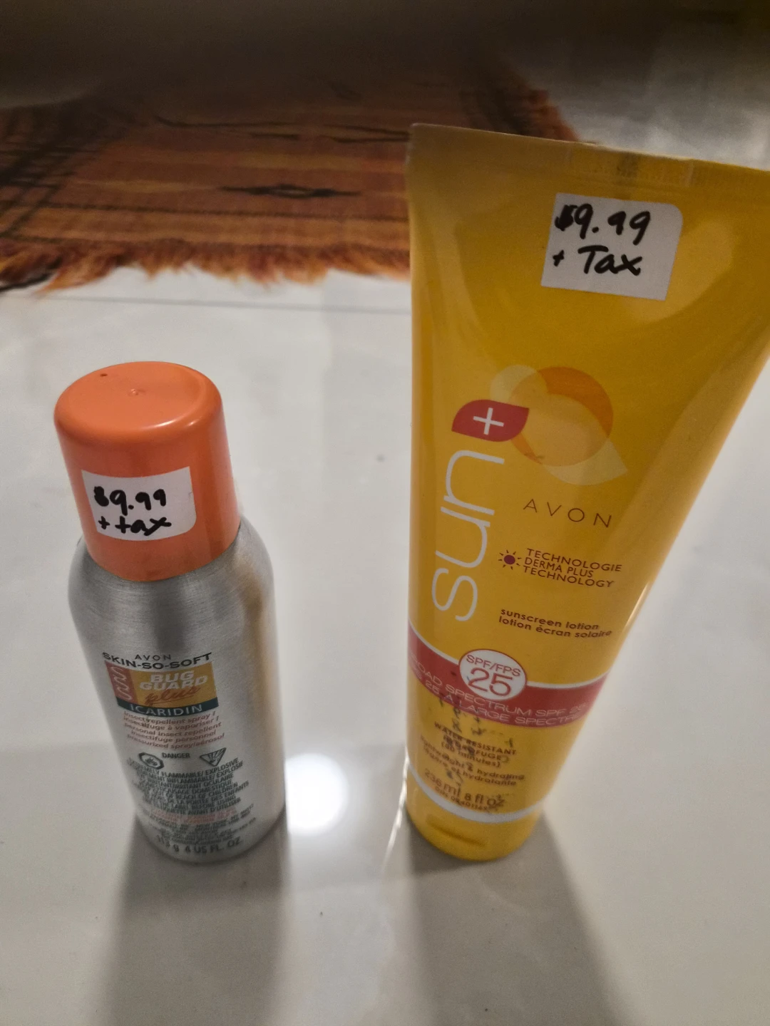 Avon Sunscreen & Bug Guard Lotion Set