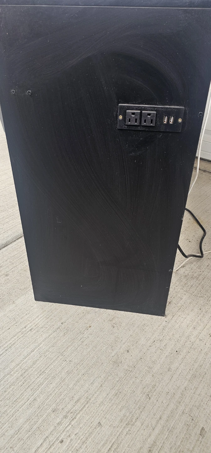 Black Vanity Desk with Lights and 2 Drawers - photo 3