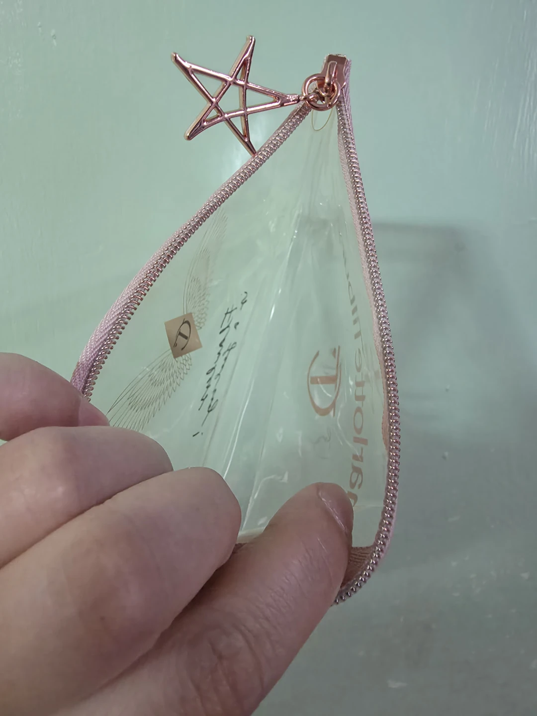 Charlotte Tilbury Clear Cosmetic Bag with Star Zipper - photo 2
