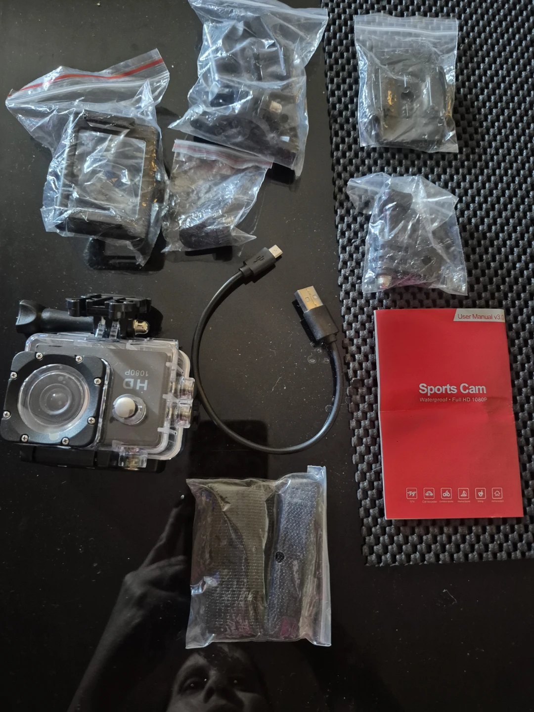 Sports Cam Waterproof Full HD 1080P Action Camera