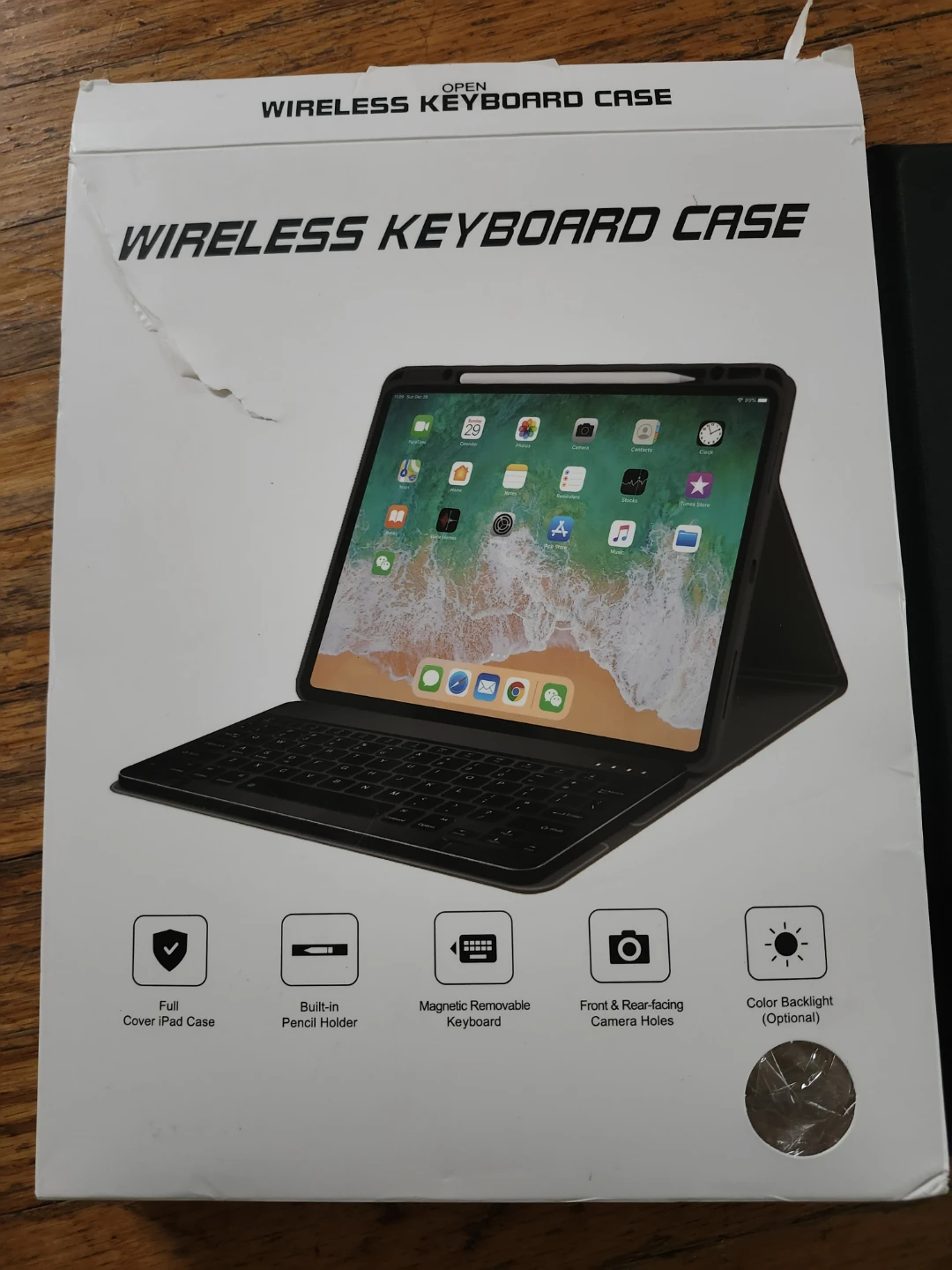 Black Wireless Keyboard Case for iPad - photo 3