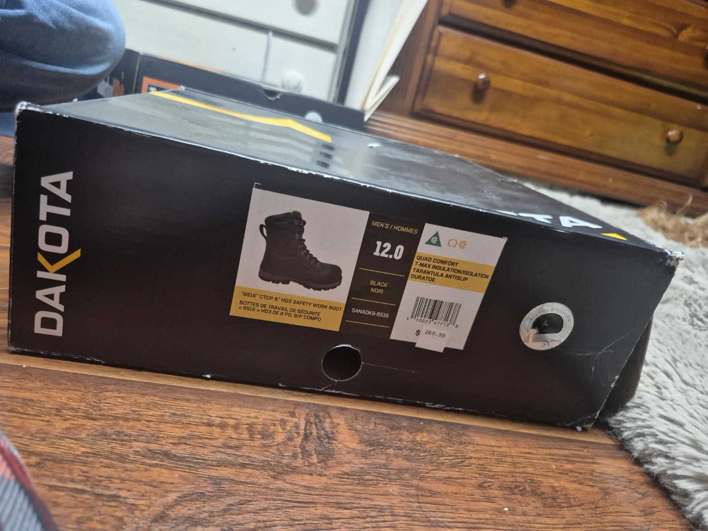 Dakota Workpro Series Black Safety Work Boots Size 12 - photo 2