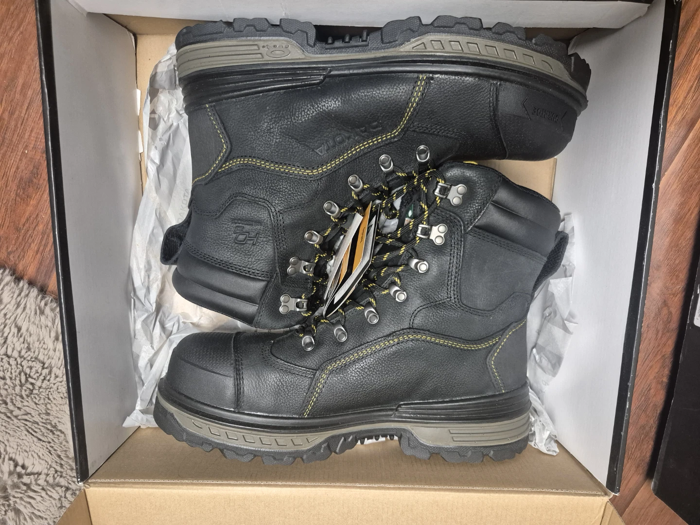 Dakota Workpro Series Black Safety Work Boots Size 12 - photo 3