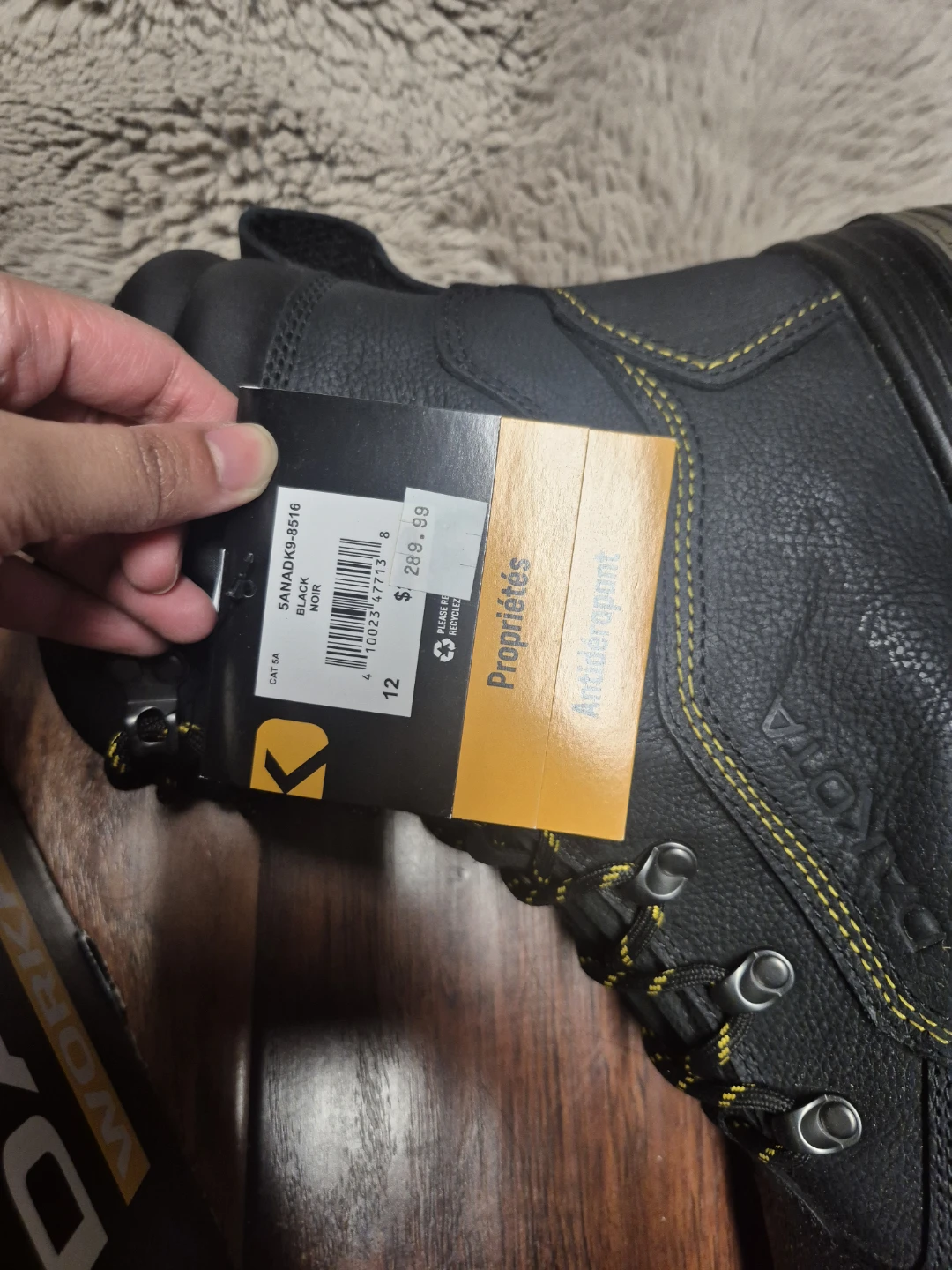Dakota Workpro Series Black Safety Work Boots Size 12 - photo 5