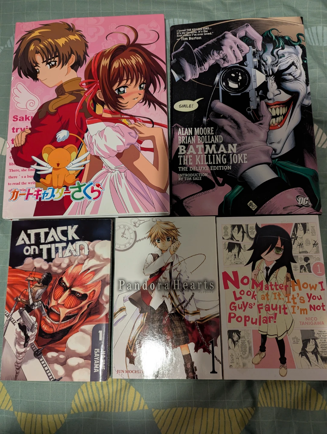 Collection of 5 Manga and Graphic Novels
