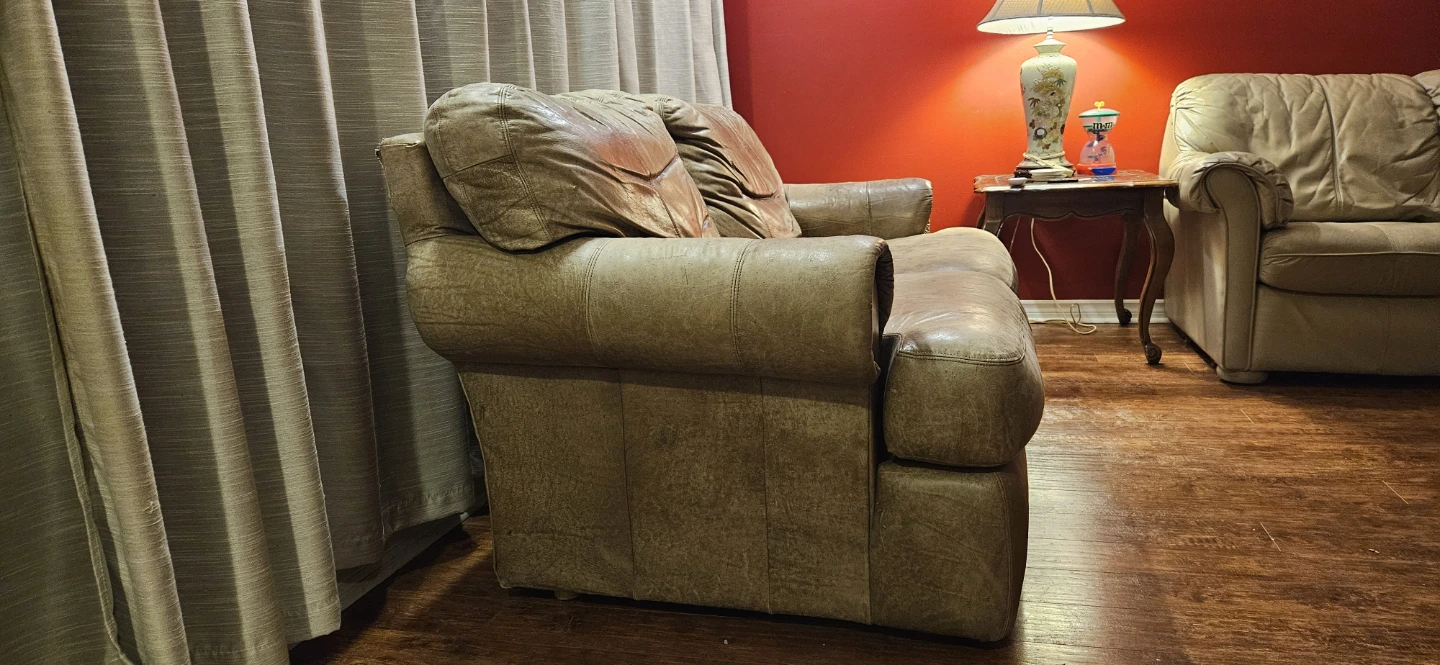 Canadian Home Collection Leather Loveseat - photo 3