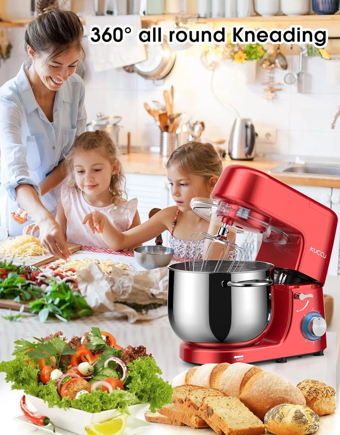 BNIB - Double Handle KUCCU Stand Mixer - photo 2