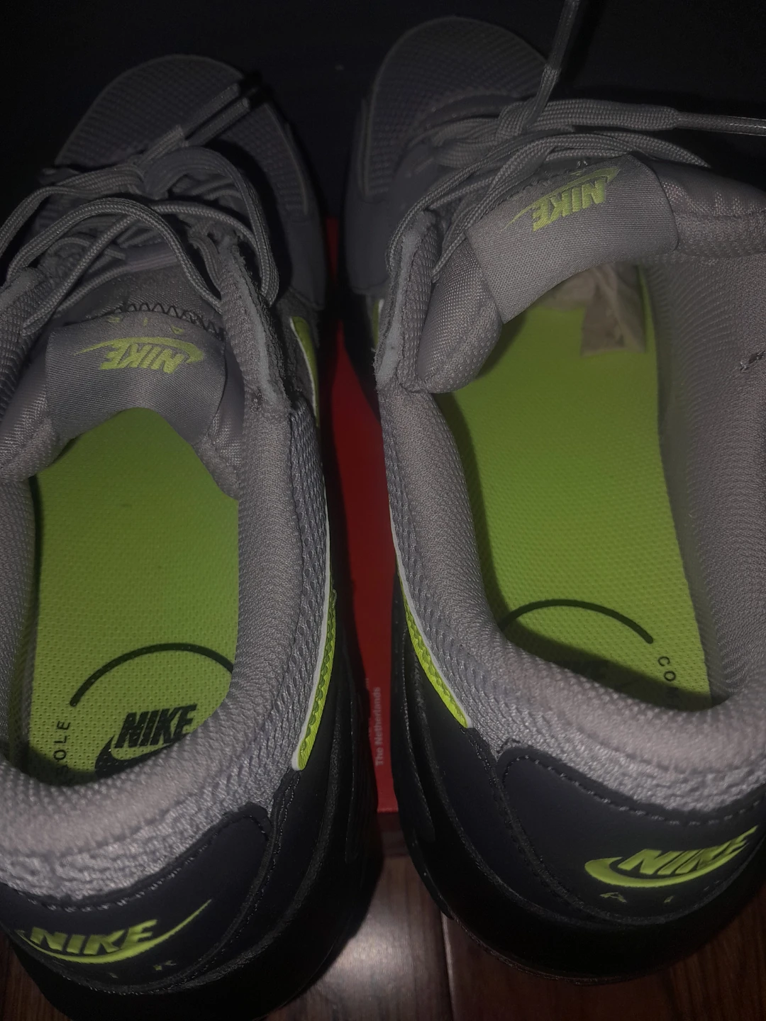 Nike Air Max Grey & Neon Running Shoes - photo 3