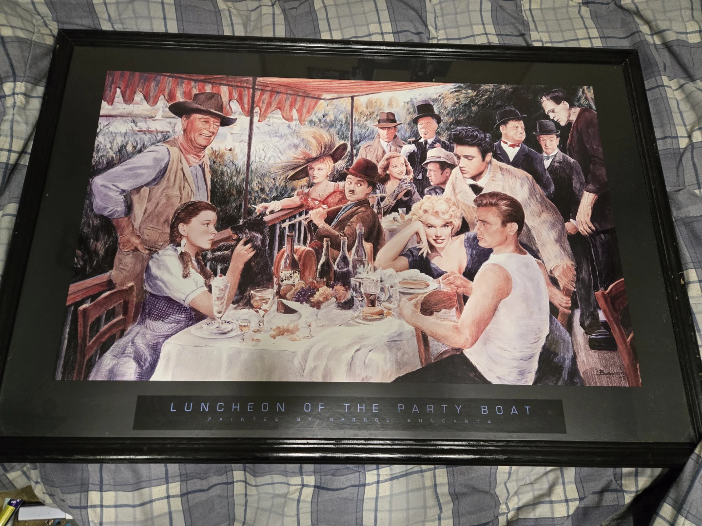 Luncheon of the Party Boat Framed Print by George Bungarda