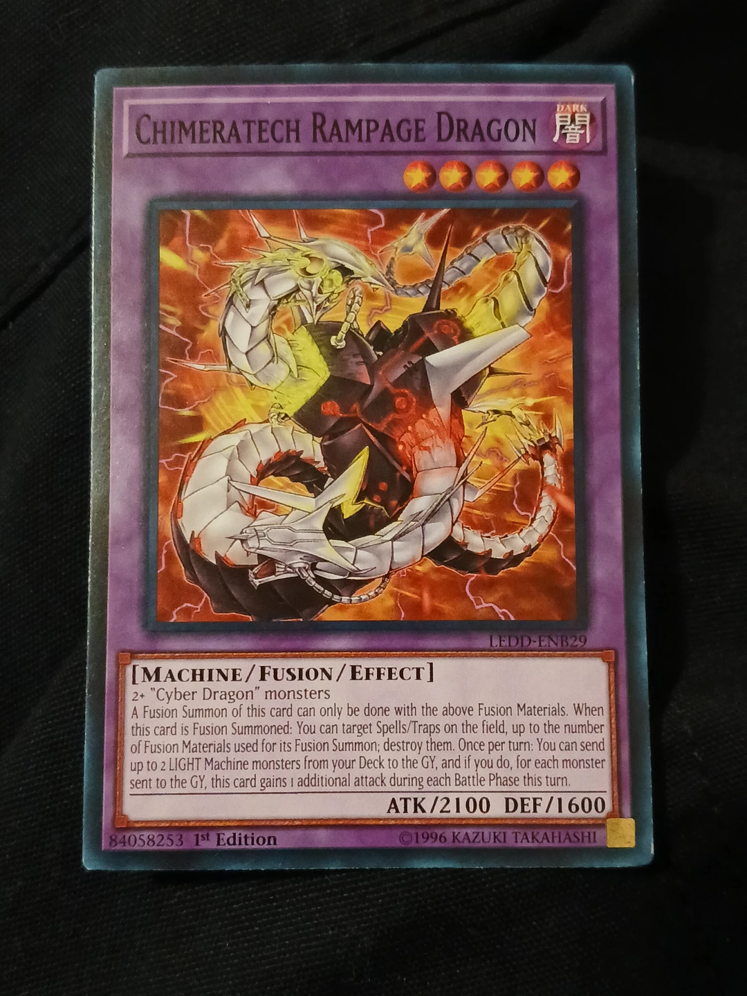 Yu-Gi-Oh! Chimeratech Rampage Dragon LEDD-ENB29 Card