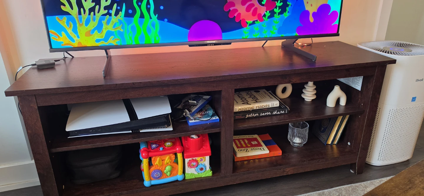 FOR FREE! 58" Entertainment Centre TV Stand - Dark Brown - photo 2