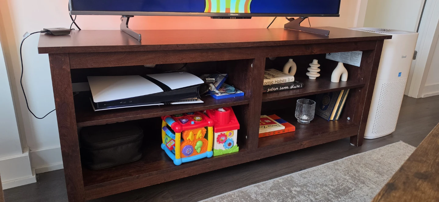 FOR FREE! 58" Entertainment Centre TV Stand - Dark Brown - photo 3