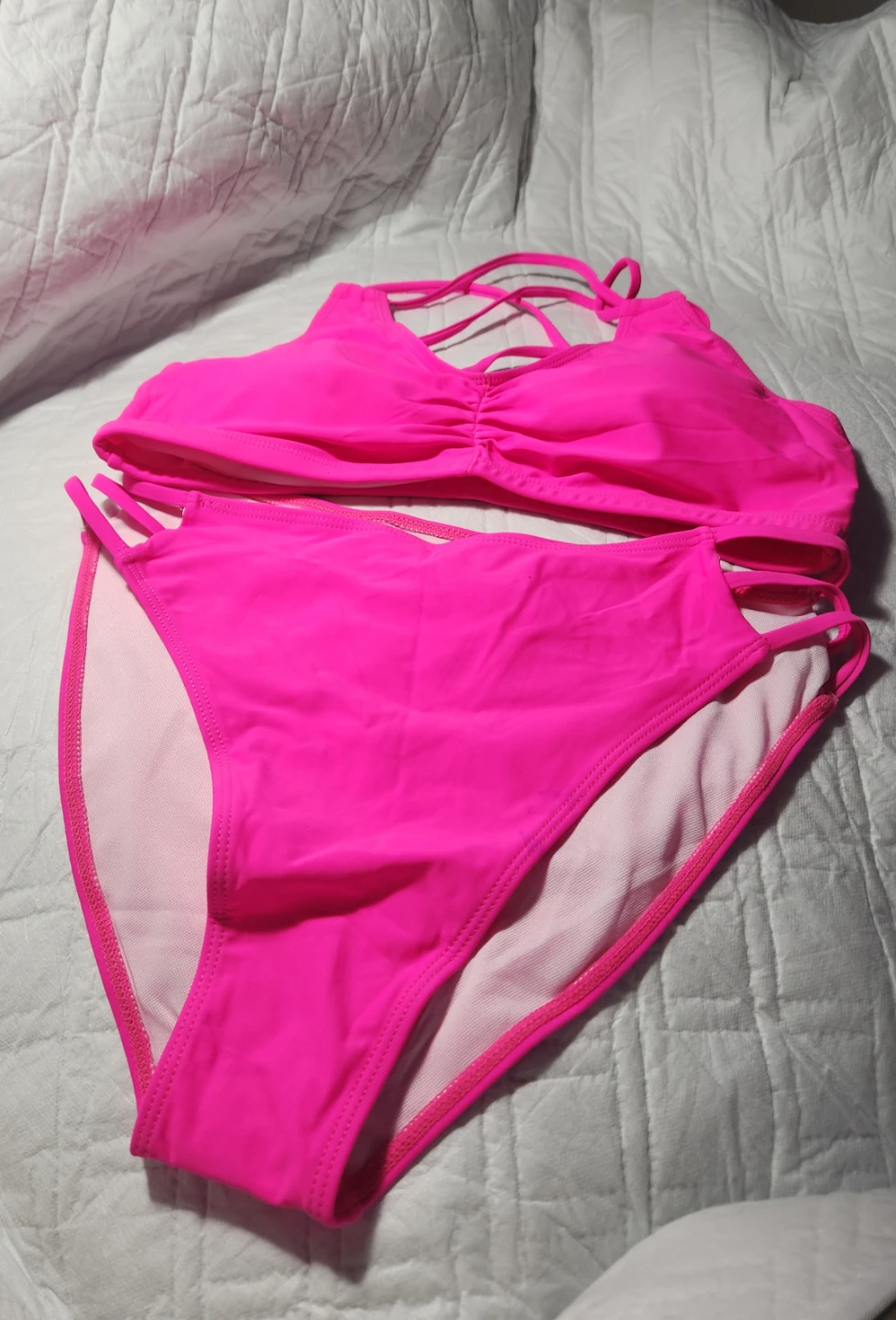 Hot Pink Bikini Swimsuit Size Medium