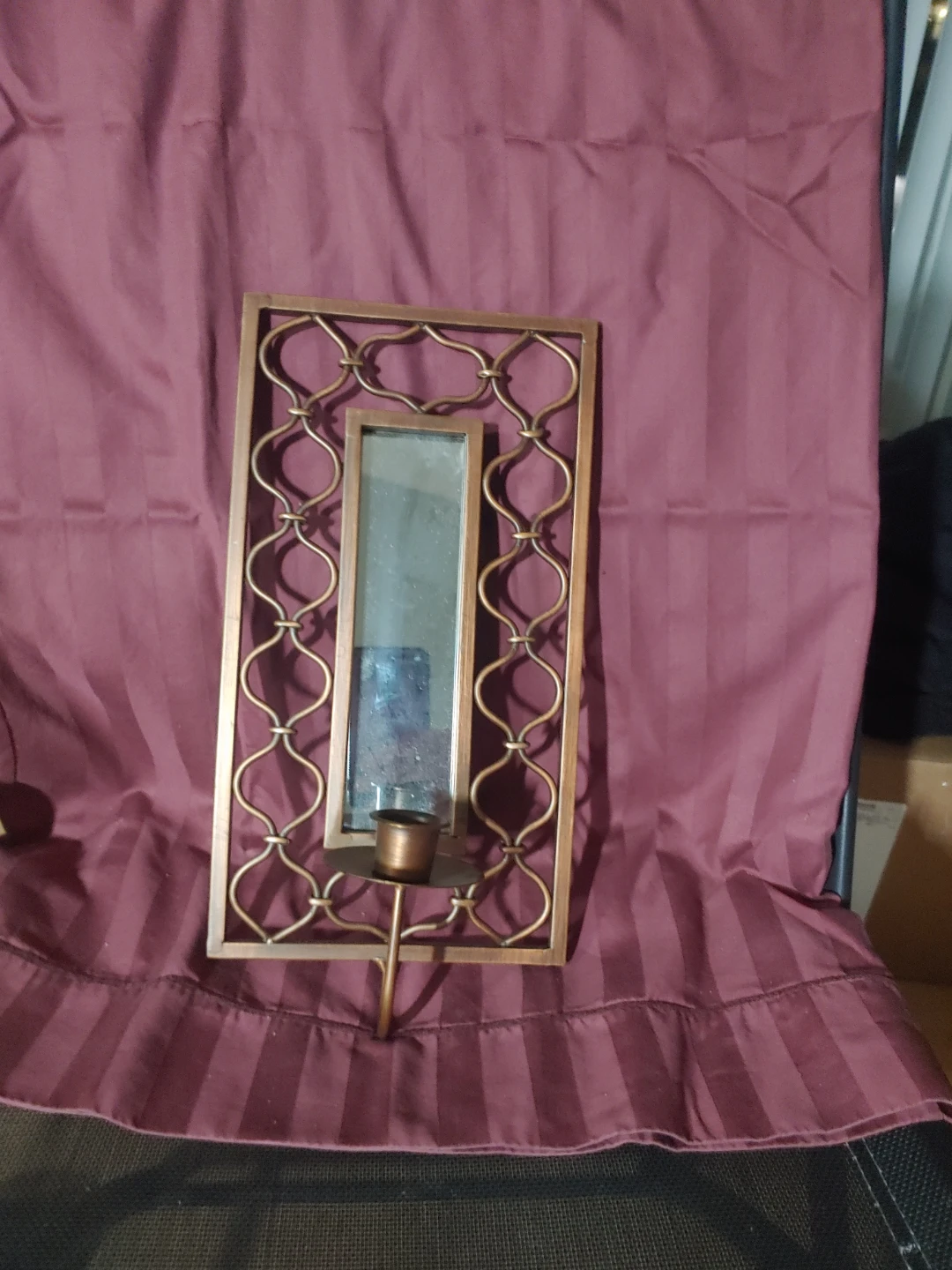 Wall Sconce Candle Holder with Mirror
