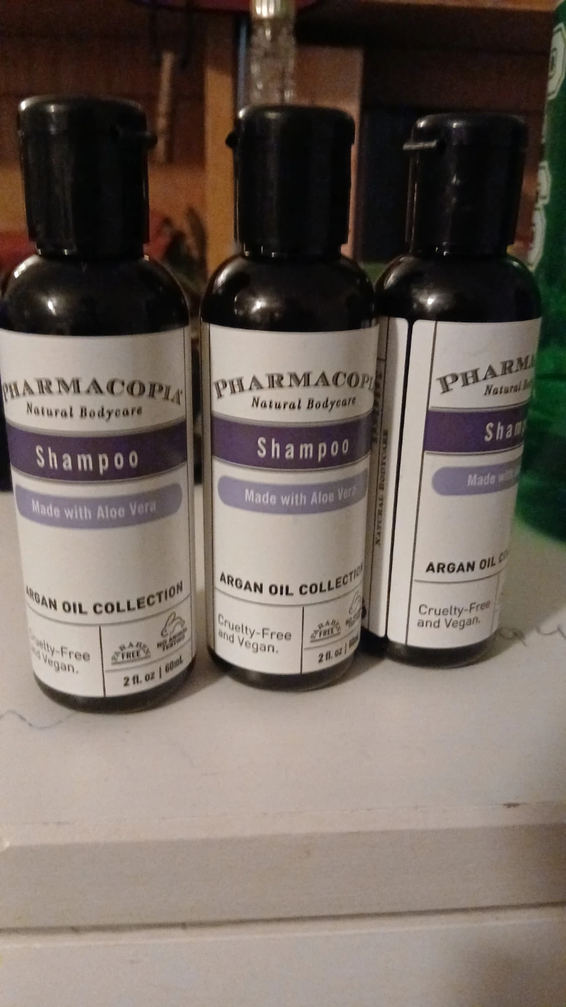 3x Pharmacopia Shampoo - Argan Oil Collection (60ml each)