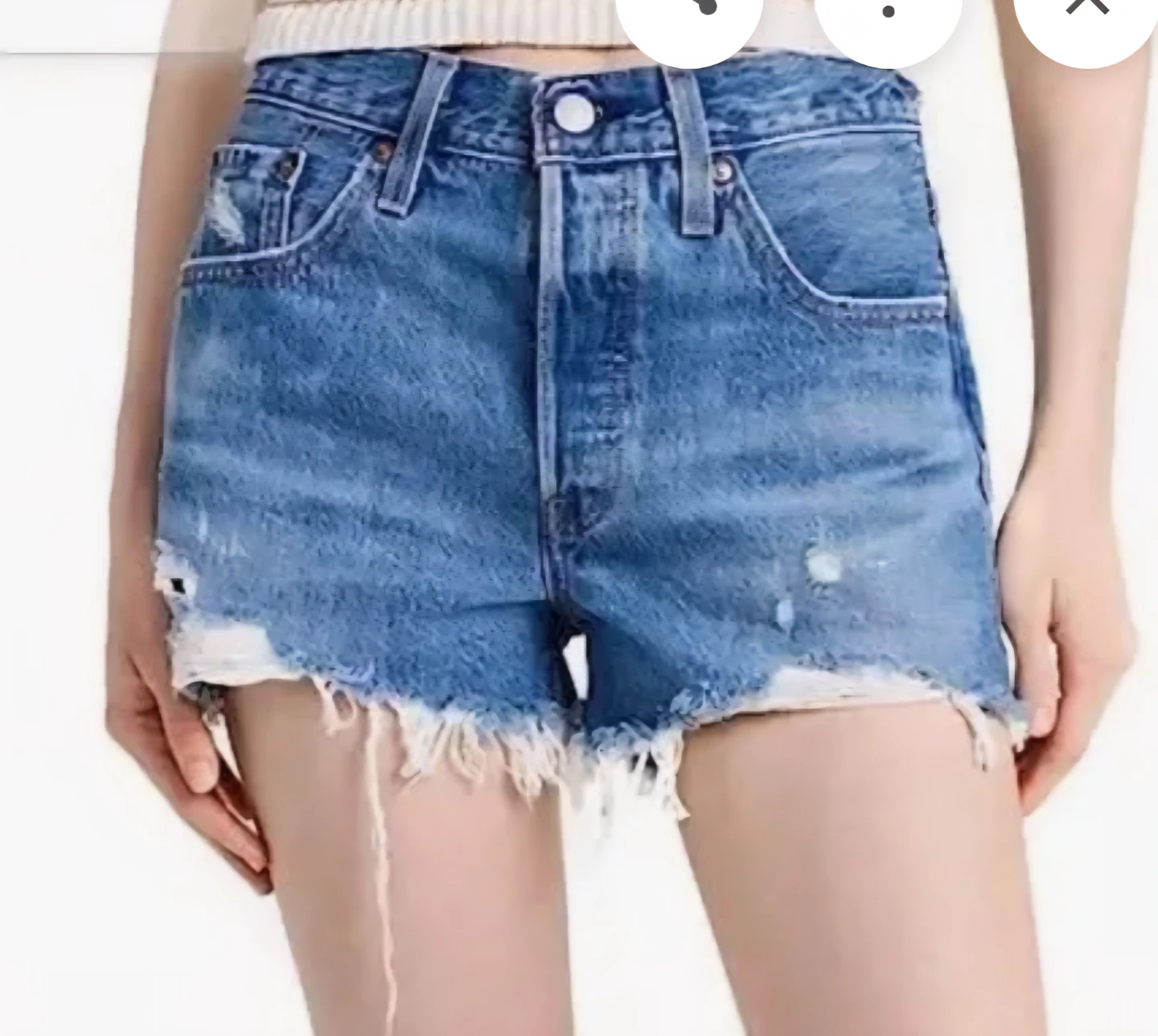 Levi's Premium 501 Denim Shorts Size 28 - photo 4