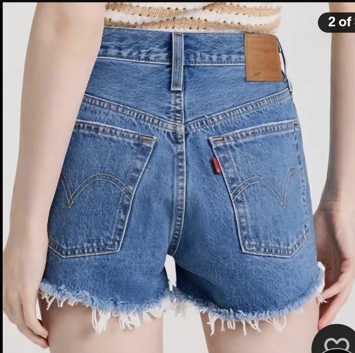 Levi's Premium 501 Denim Shorts Size 28 - photo 5