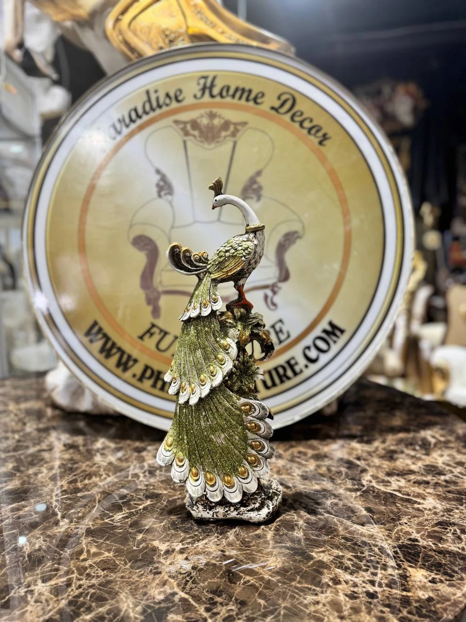Decorative Peacock Figurine