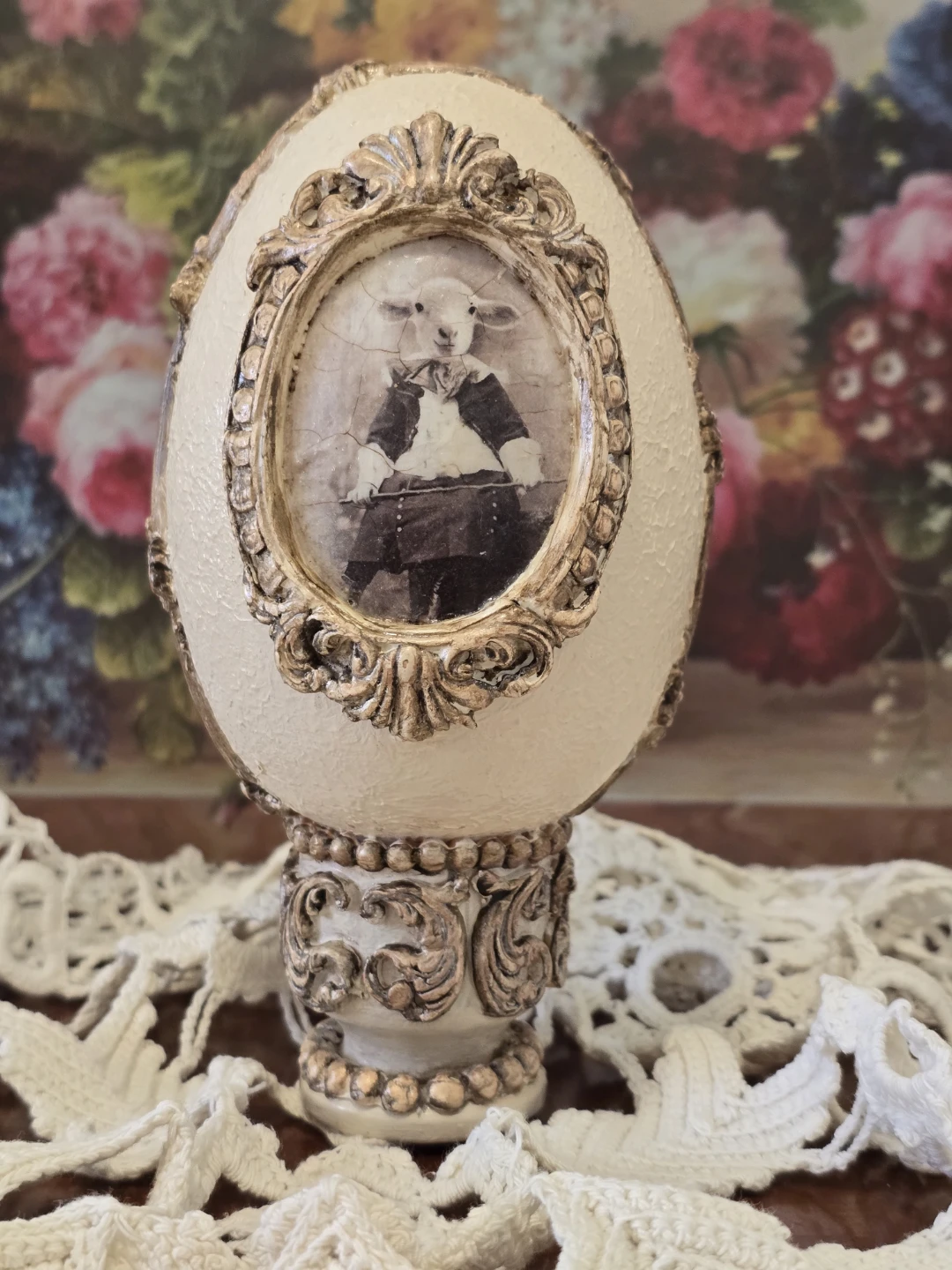 Classic Oval Shape Antiqued Decoration - photo 3