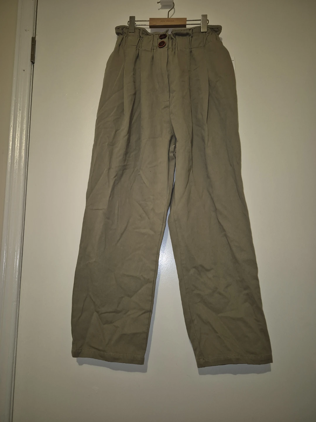 Ardene High Waisted Wide Leg Pants - Khaki M/M