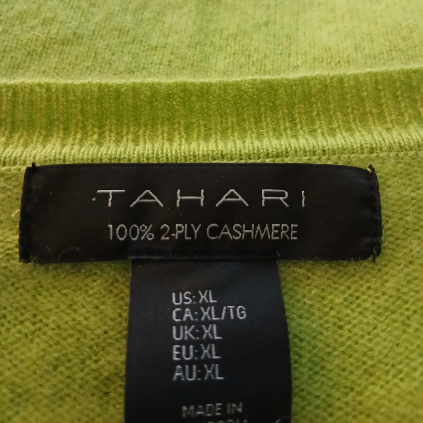 Tahari 100% 2-Ply Cashmere Sweater XL - photo 2