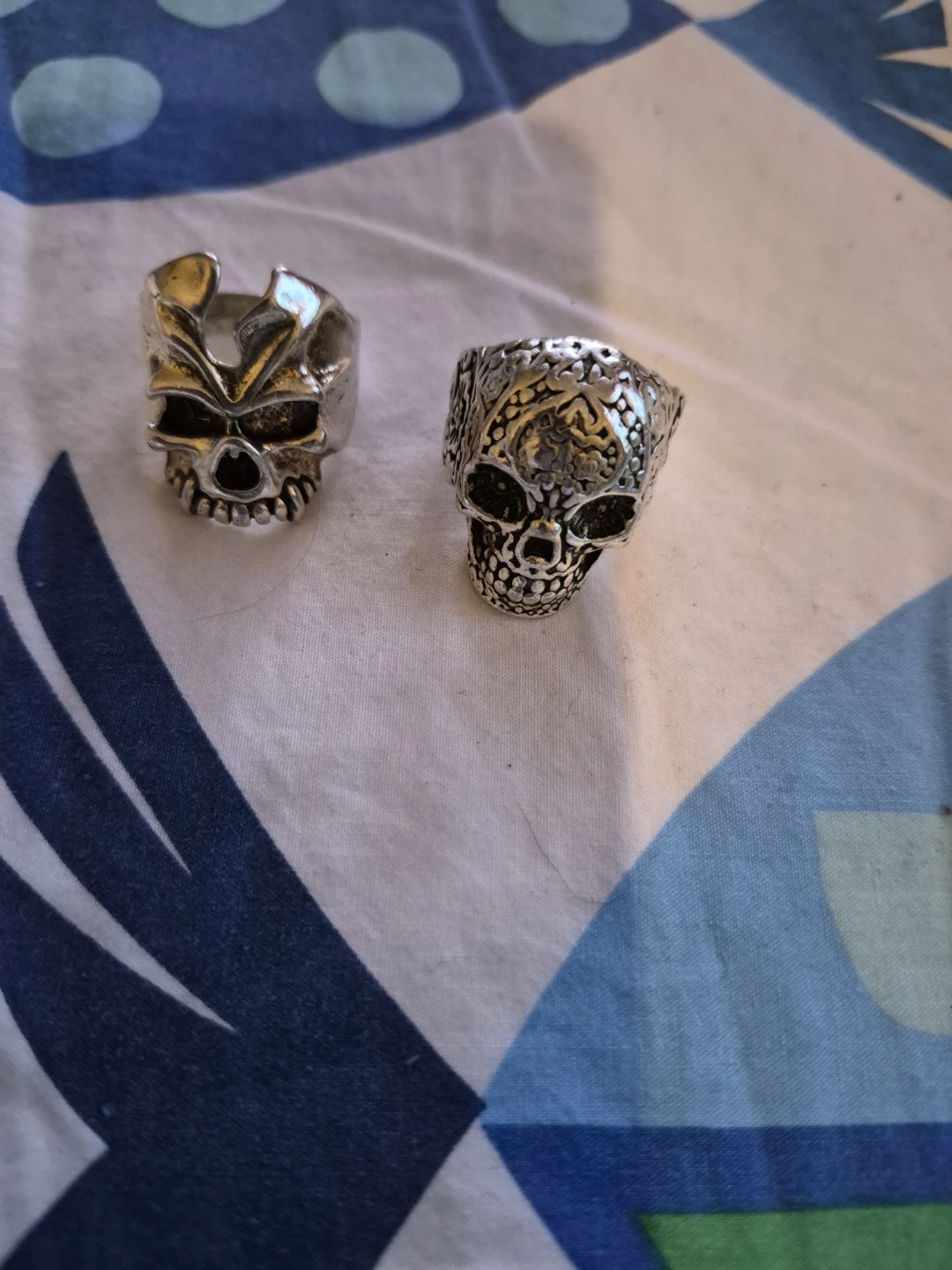 Lot of 3 Skull & Demon Themed Rings