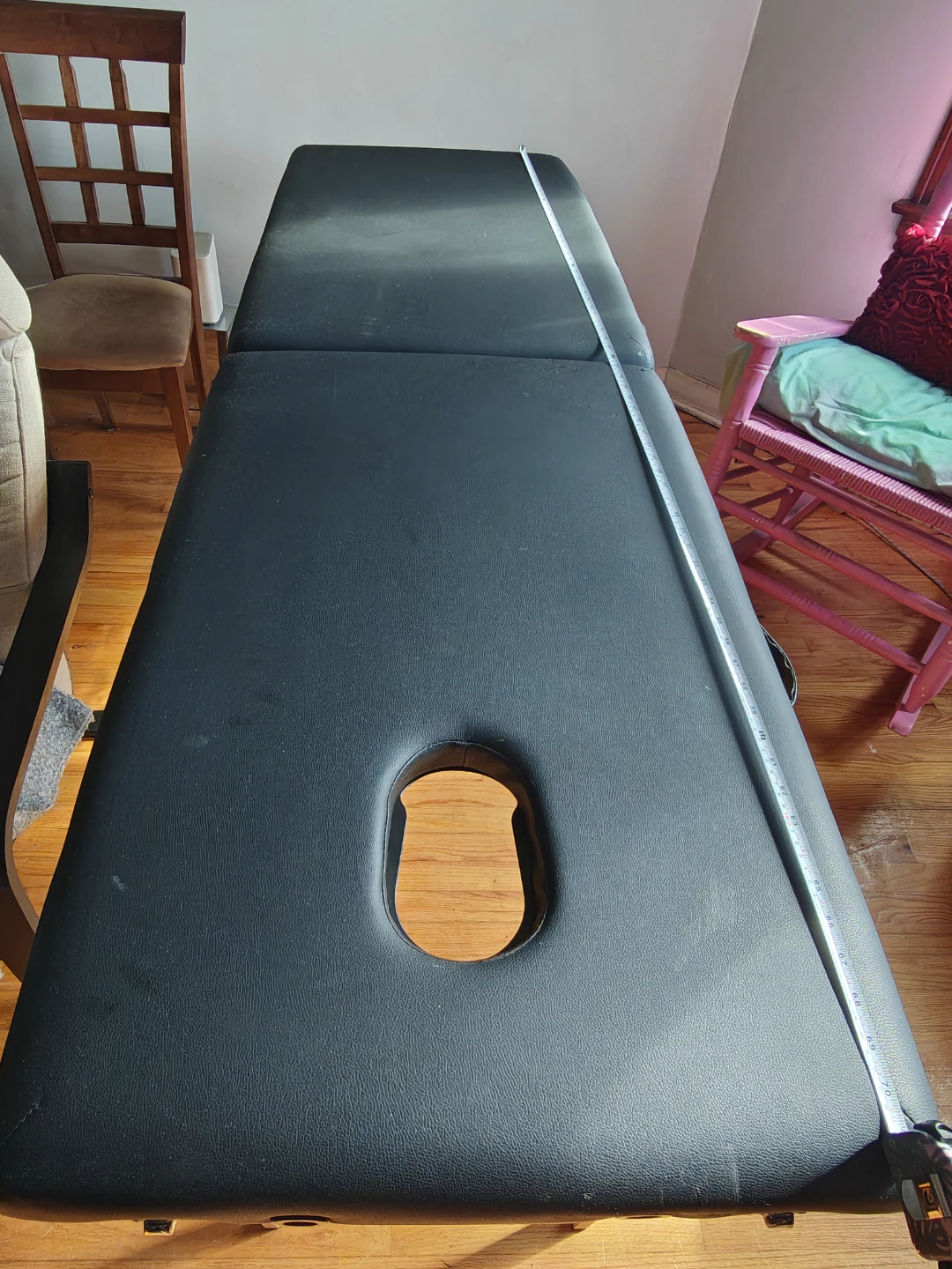 Black Portable Massage Table with Face Cradle - photo 2