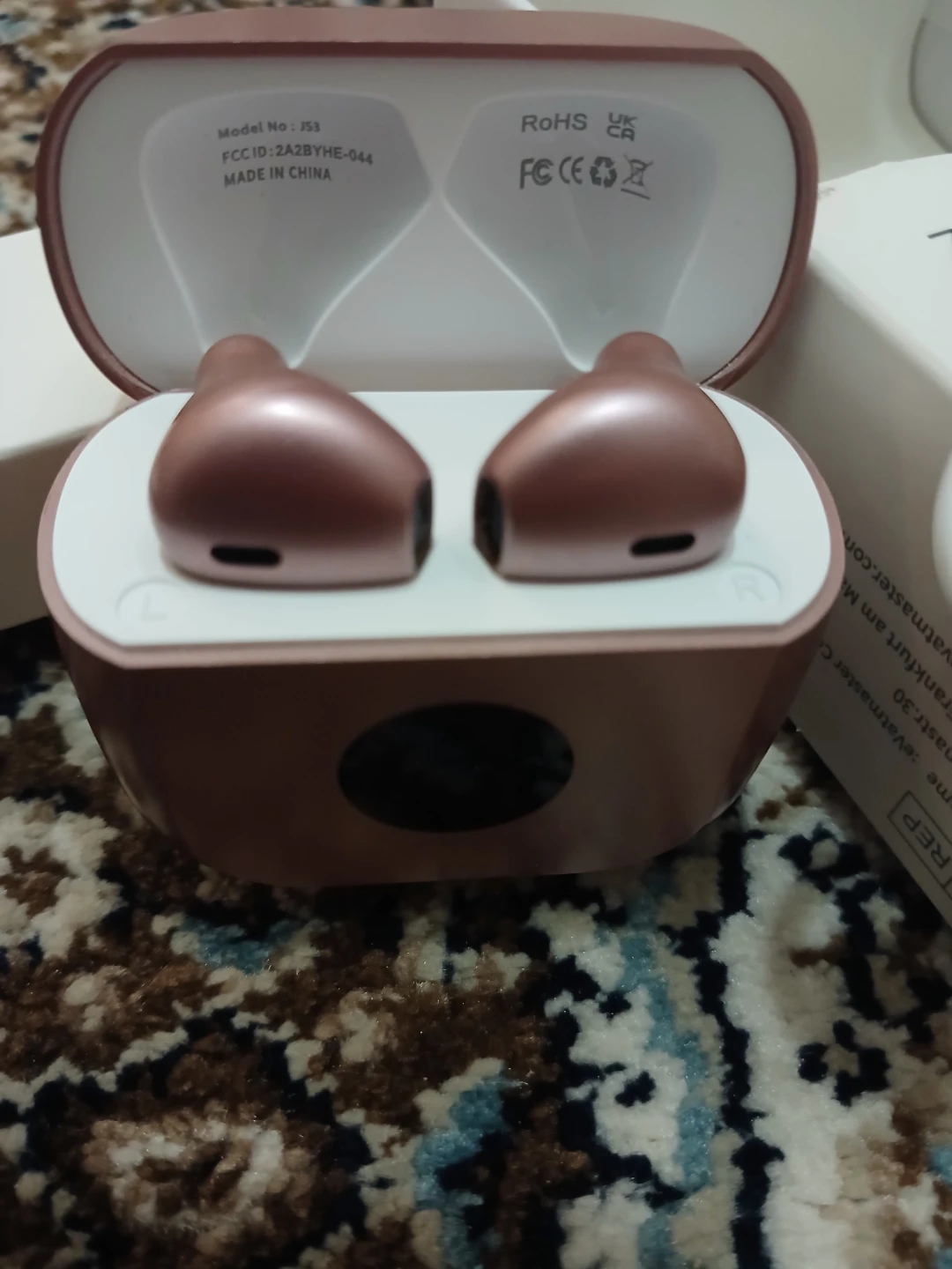 Zakotu Rose Gold Wireless Earbuds with Charging Case - photo 4