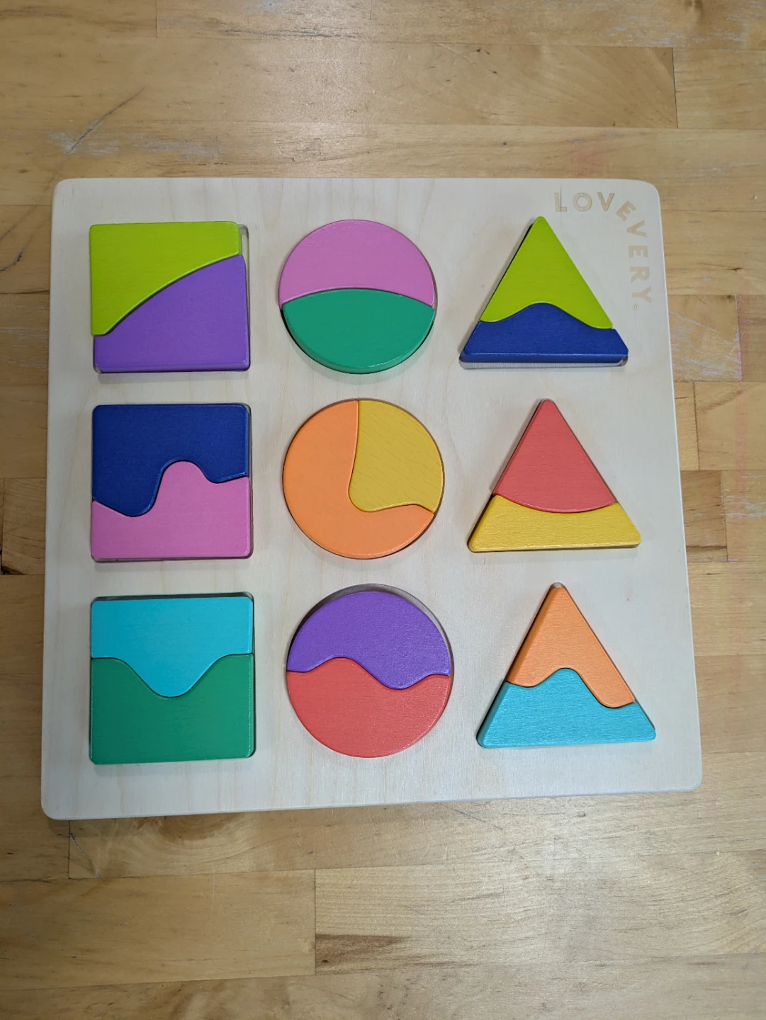 LOVEVERY Wooden Shape Puzzles (3 pcs) - photo 4