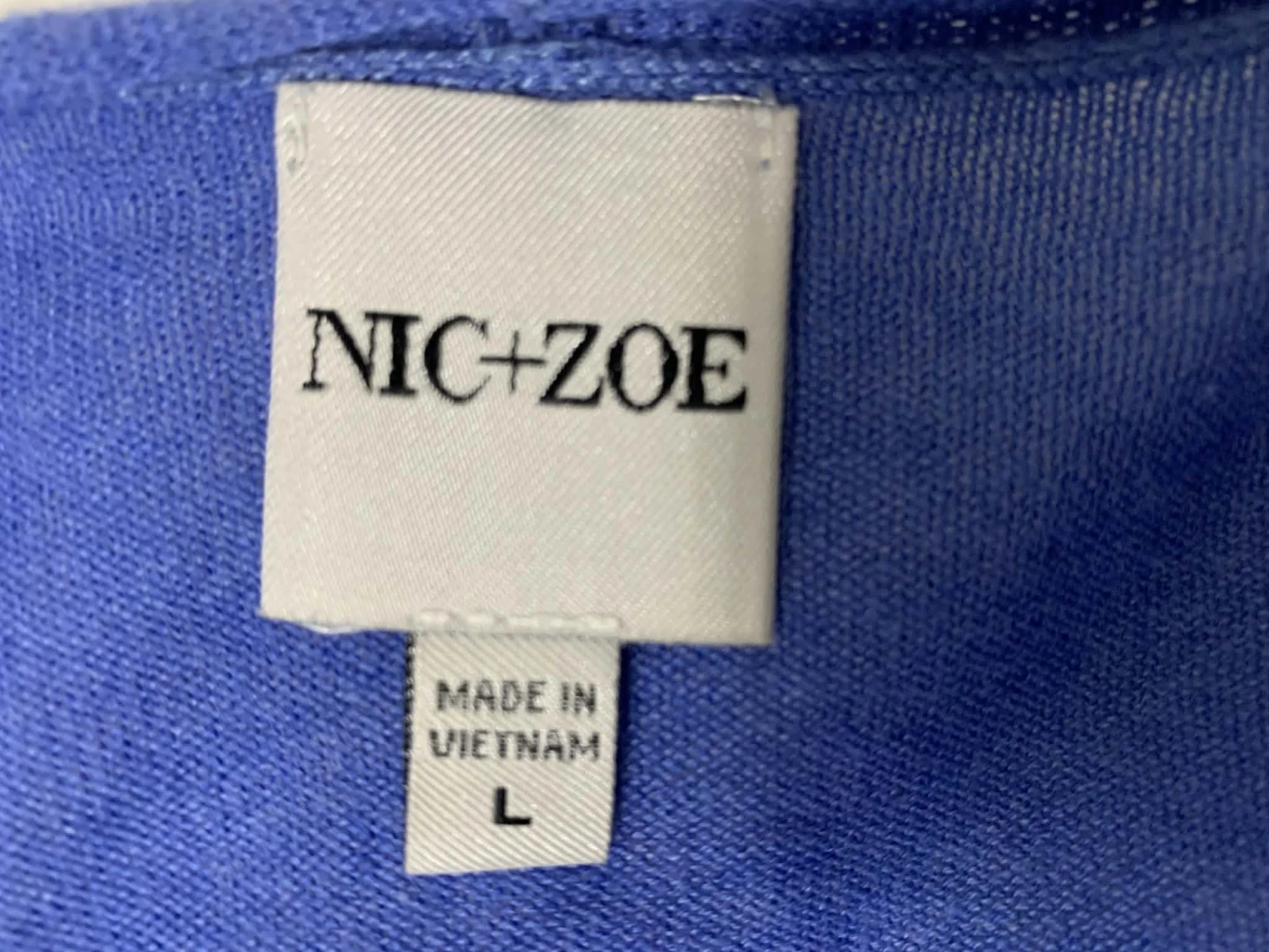 NIC+ZOE Women's Blue Cardigan Size L - photo 4